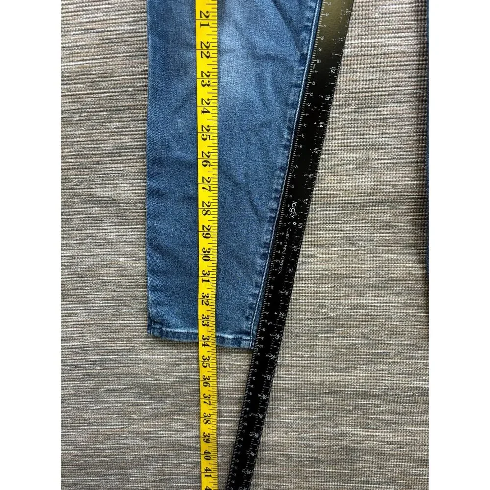 Talbots Jegging Crop Jeans Womens Size 6 Blue Mid Rise Denim Stretch *READ
